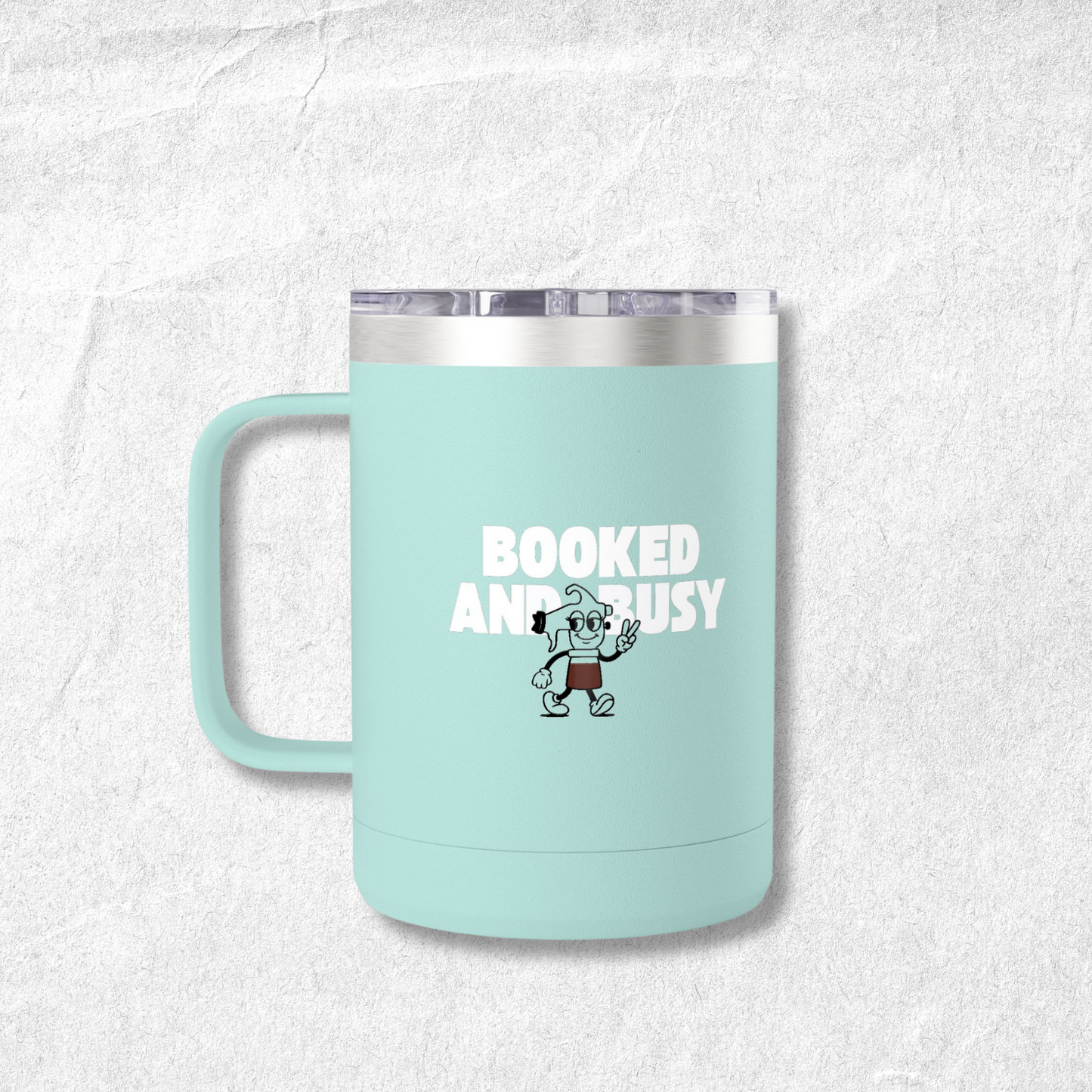 Insulated Coffee Mug 15oz | Booked and Busy