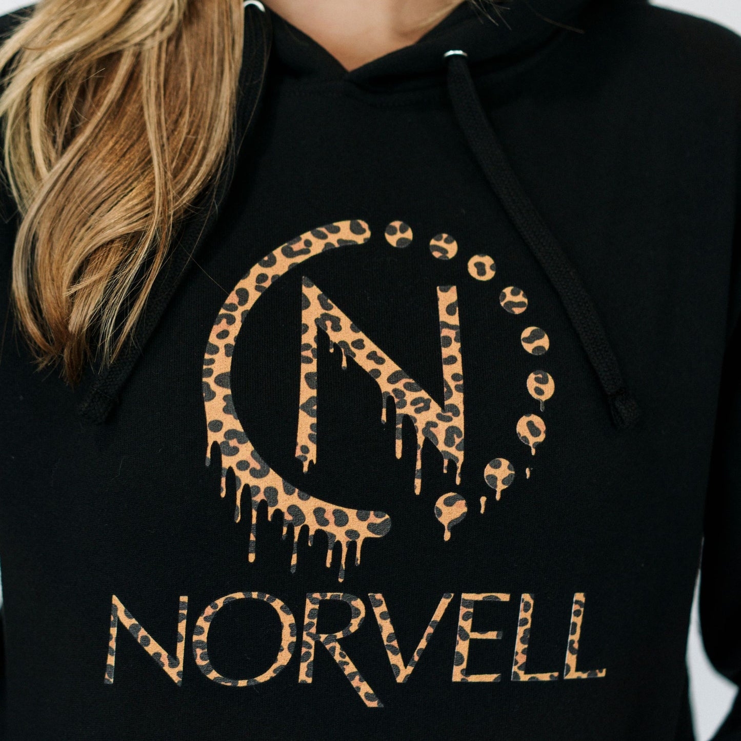 NORVELL Leopard Drip Hoodie