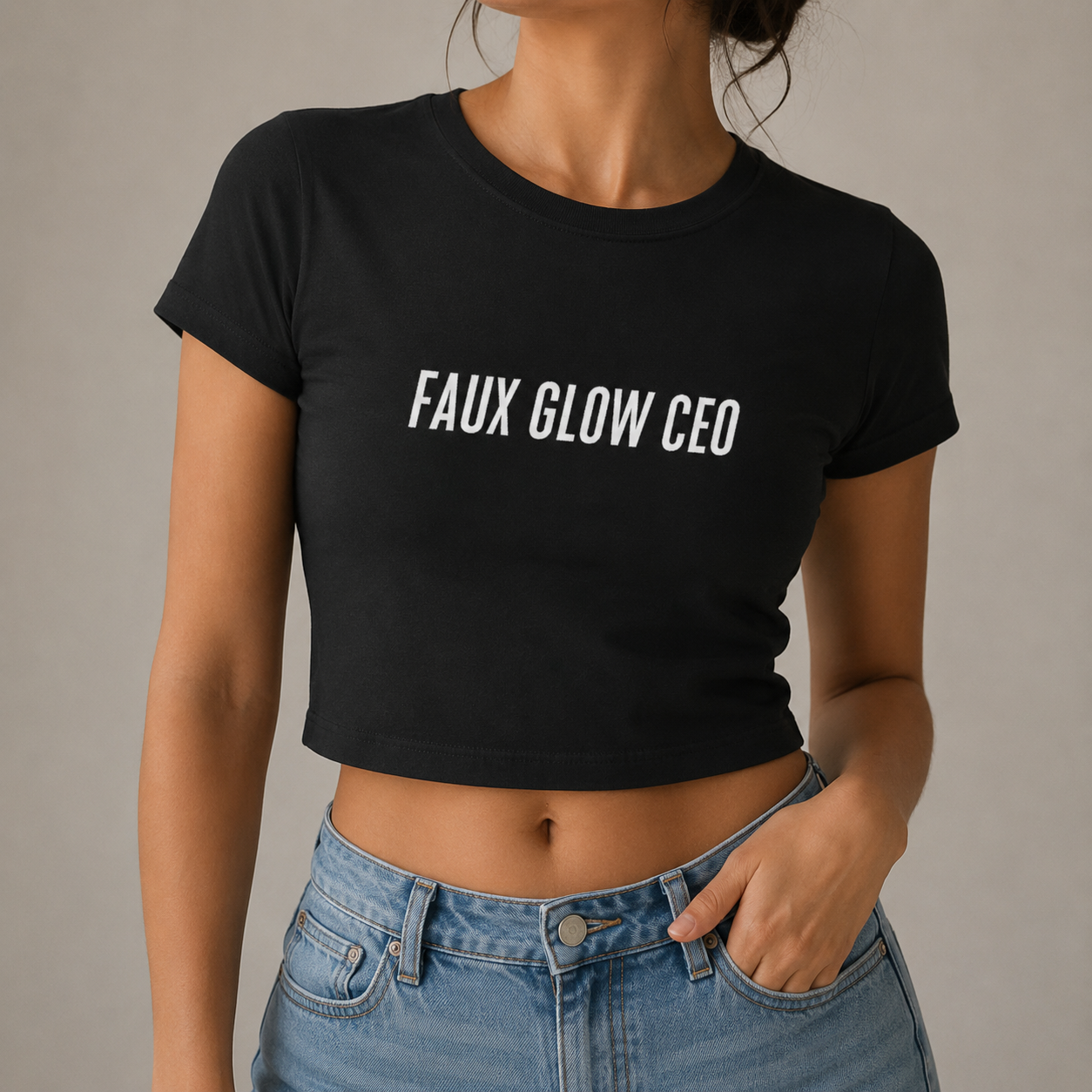 Faux Glow CEO Baby Tee