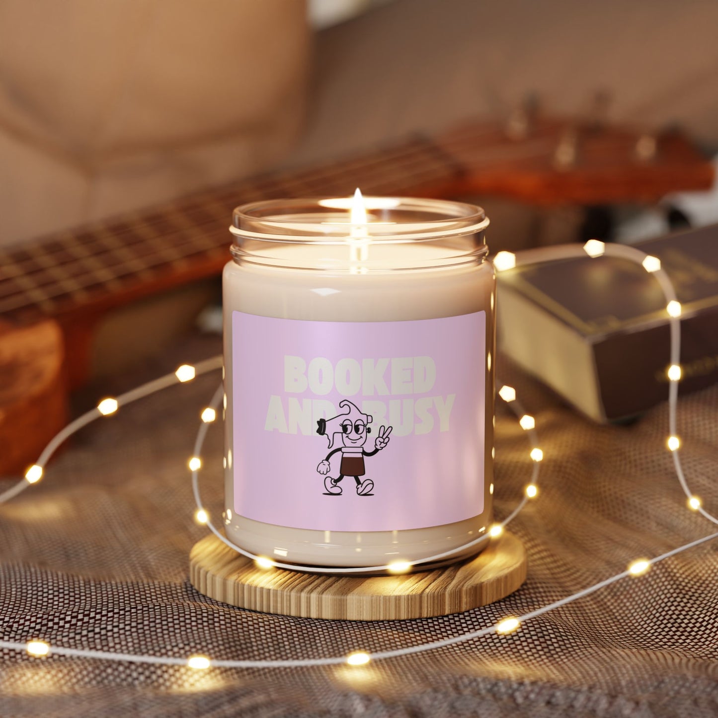 Booked and Busy Scented Soy Candle, 9oz