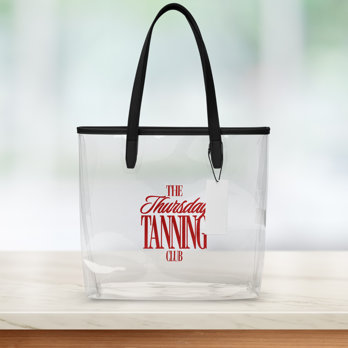 The Thursday Tanning Club Clear Tote
