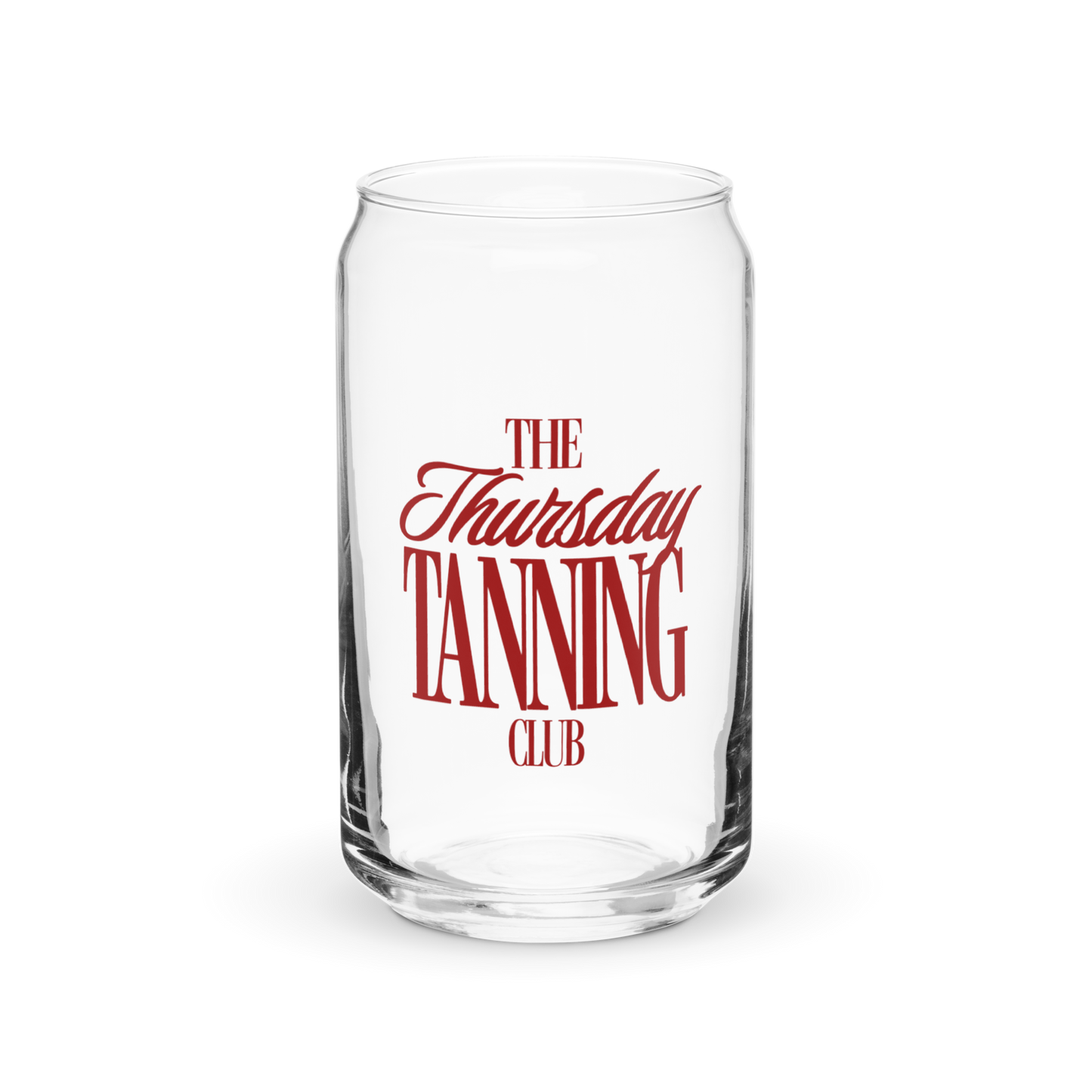The Thursday Tanning Club Glass Cup