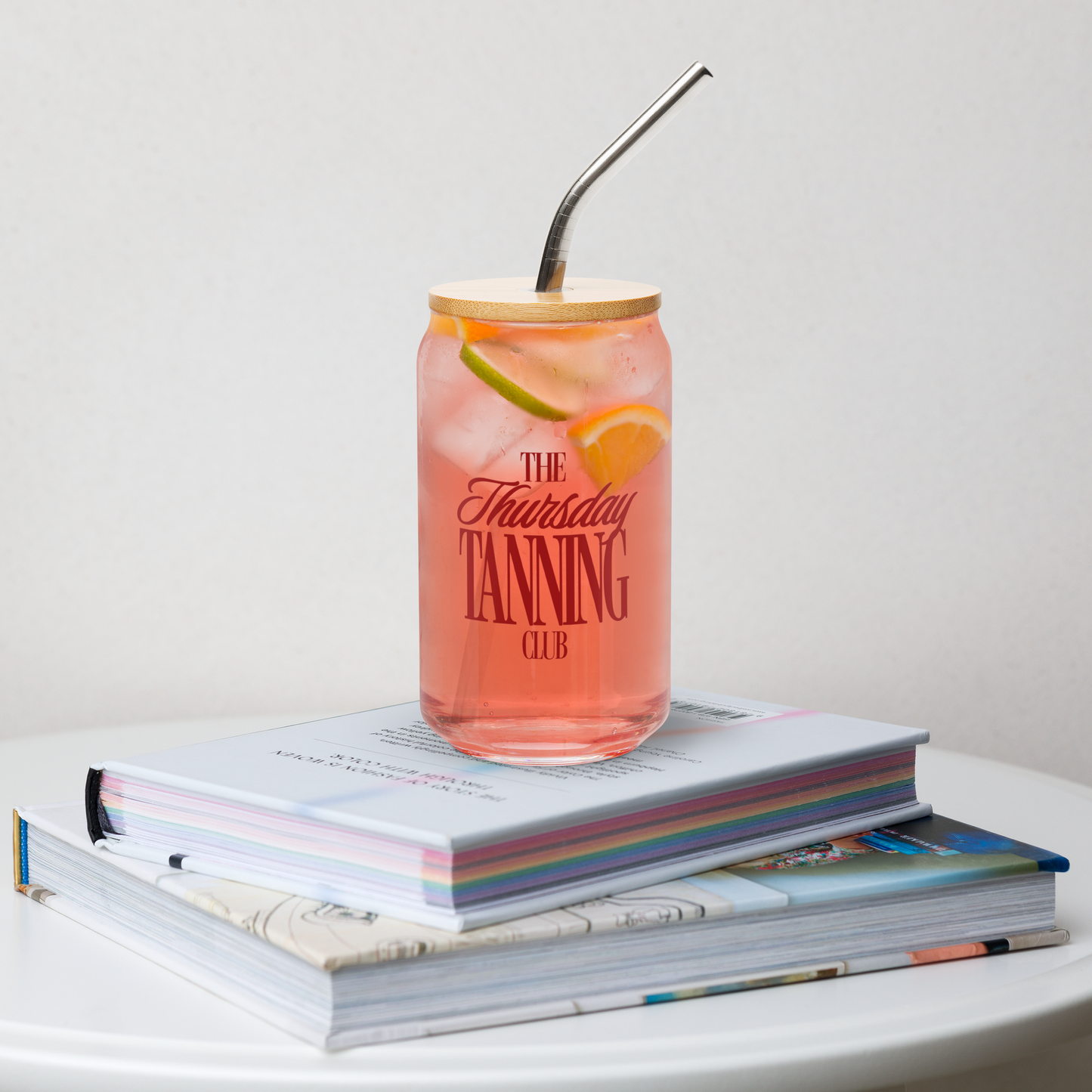 The Thursday Tanning Club Glass Cup