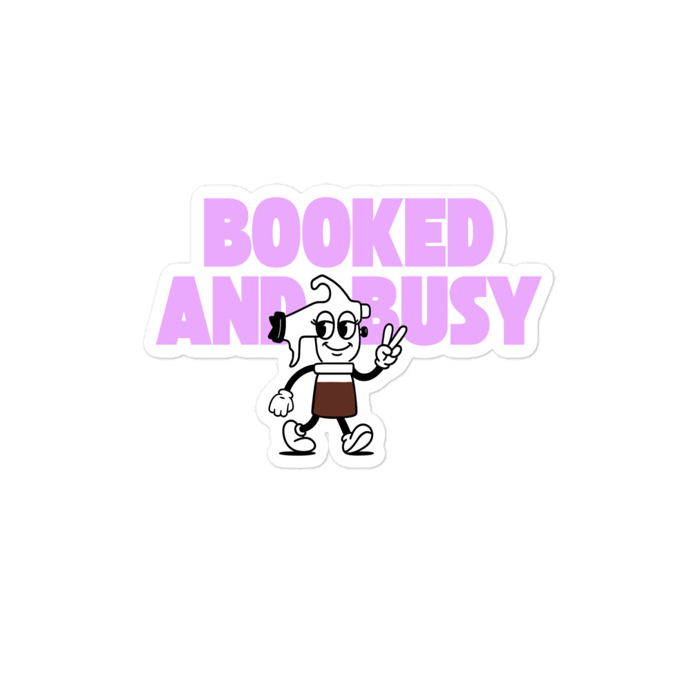 Booked And Busy Vinyl Sticker