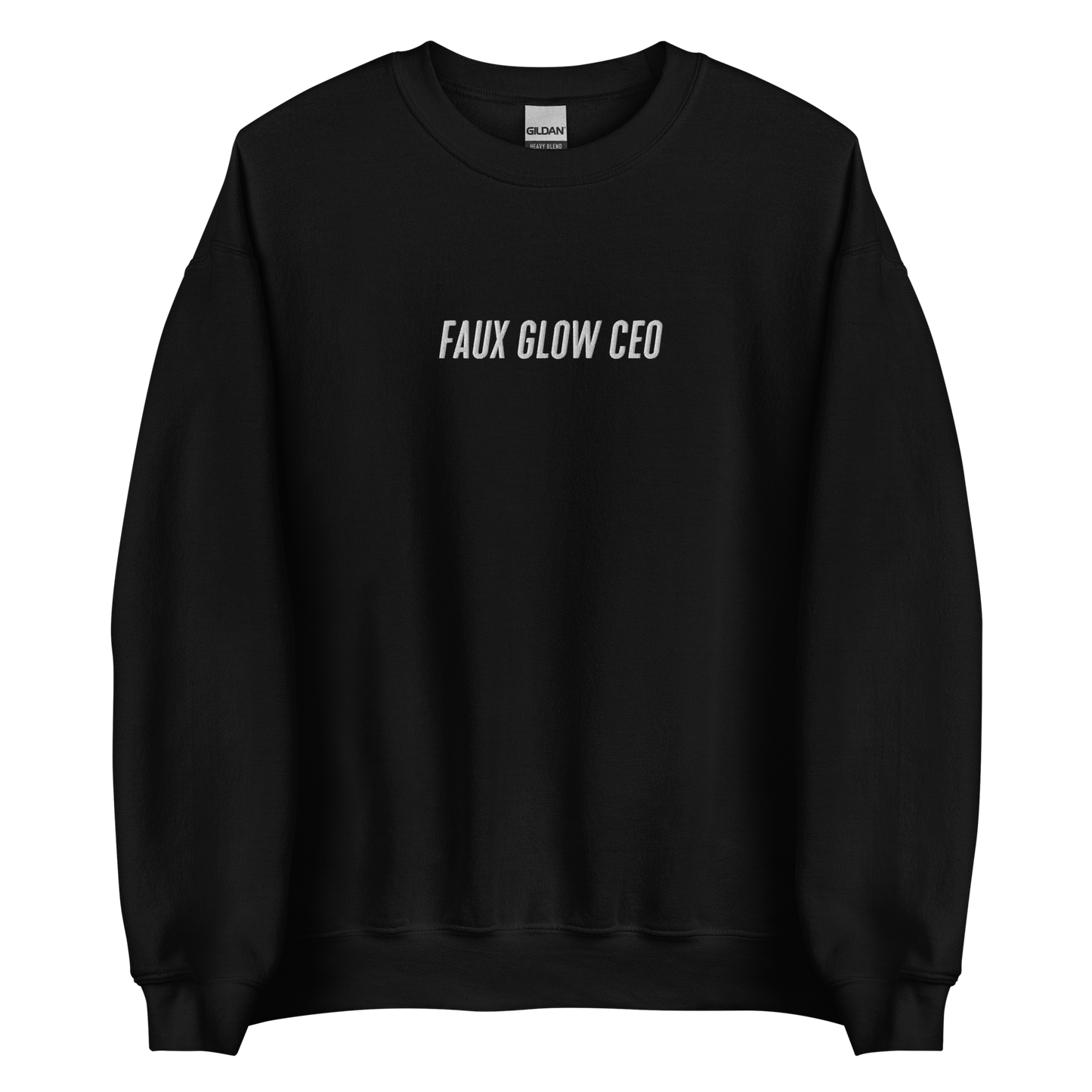 Embroidered Faux Glow CEO Crew