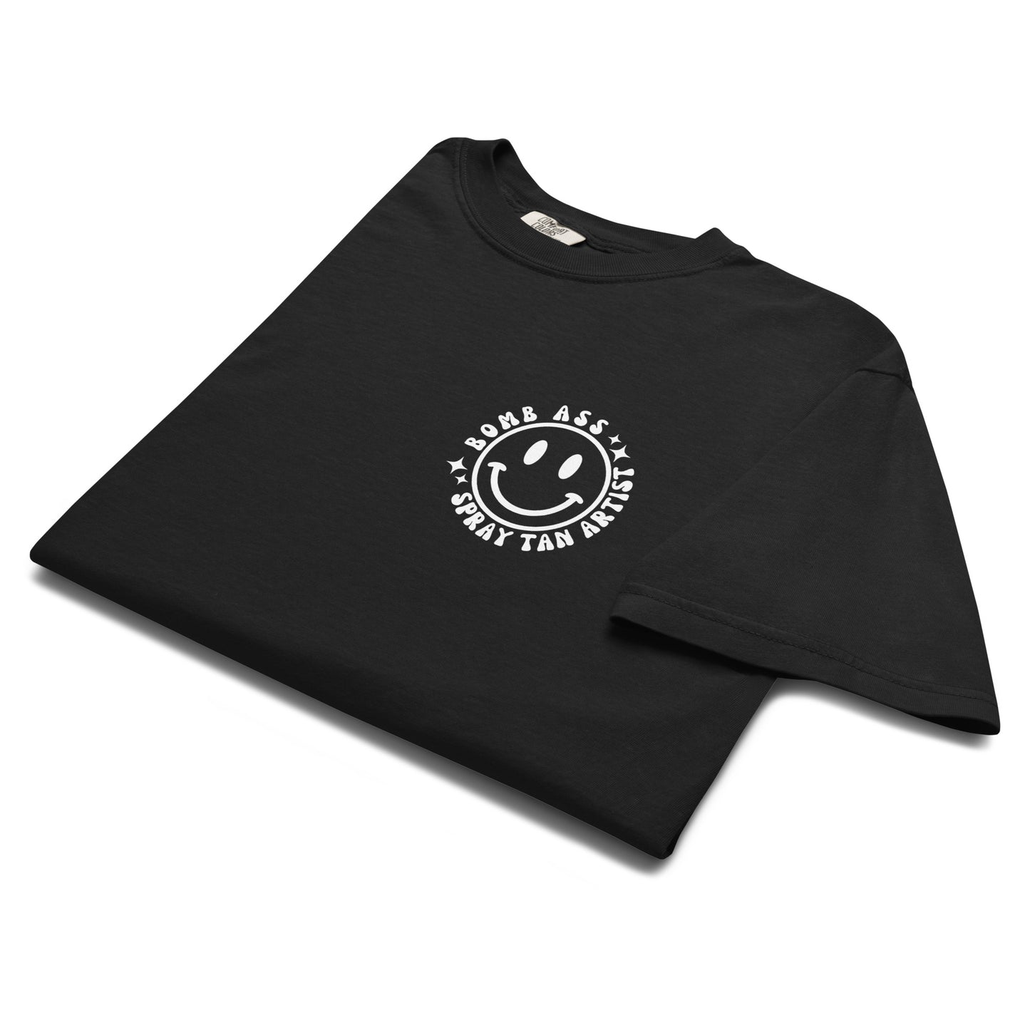 Somebody's Bomb Ass Spray Tan Artist Graphic Tee