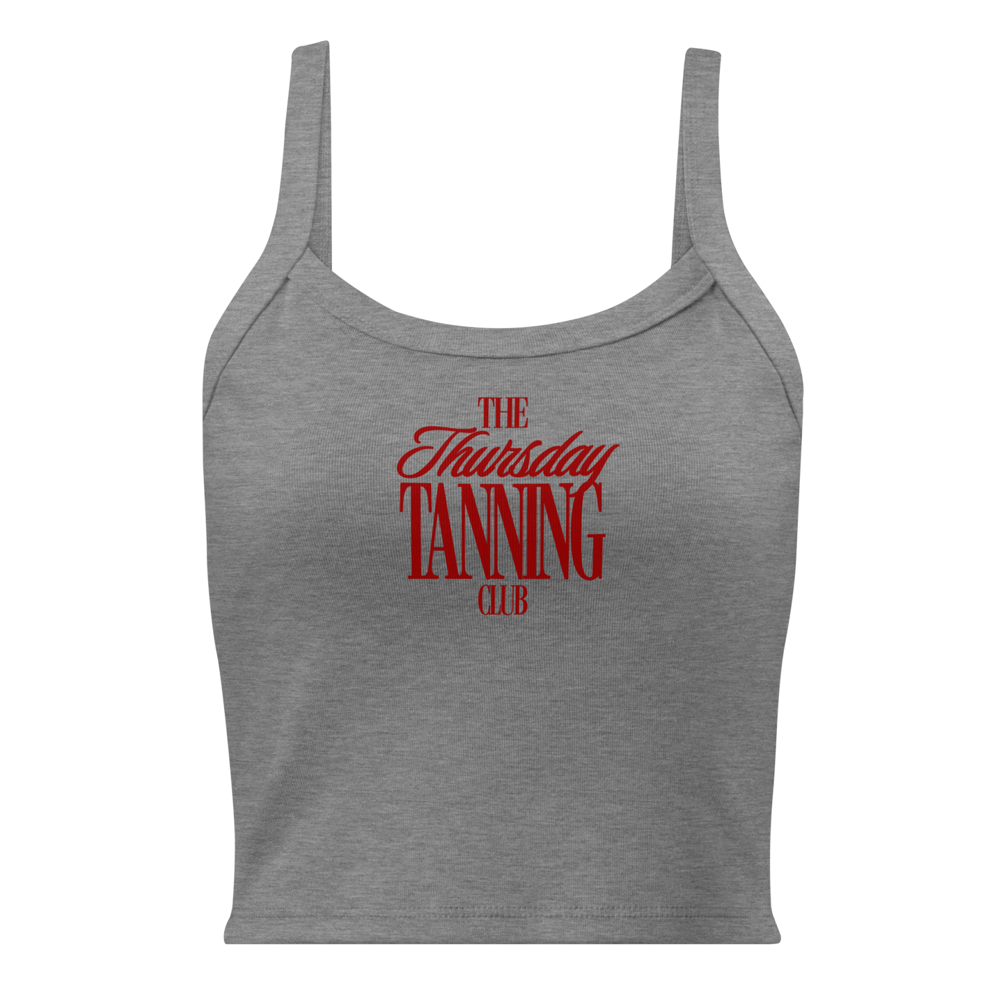 The Thursday Tanning Club micro-rib tank top