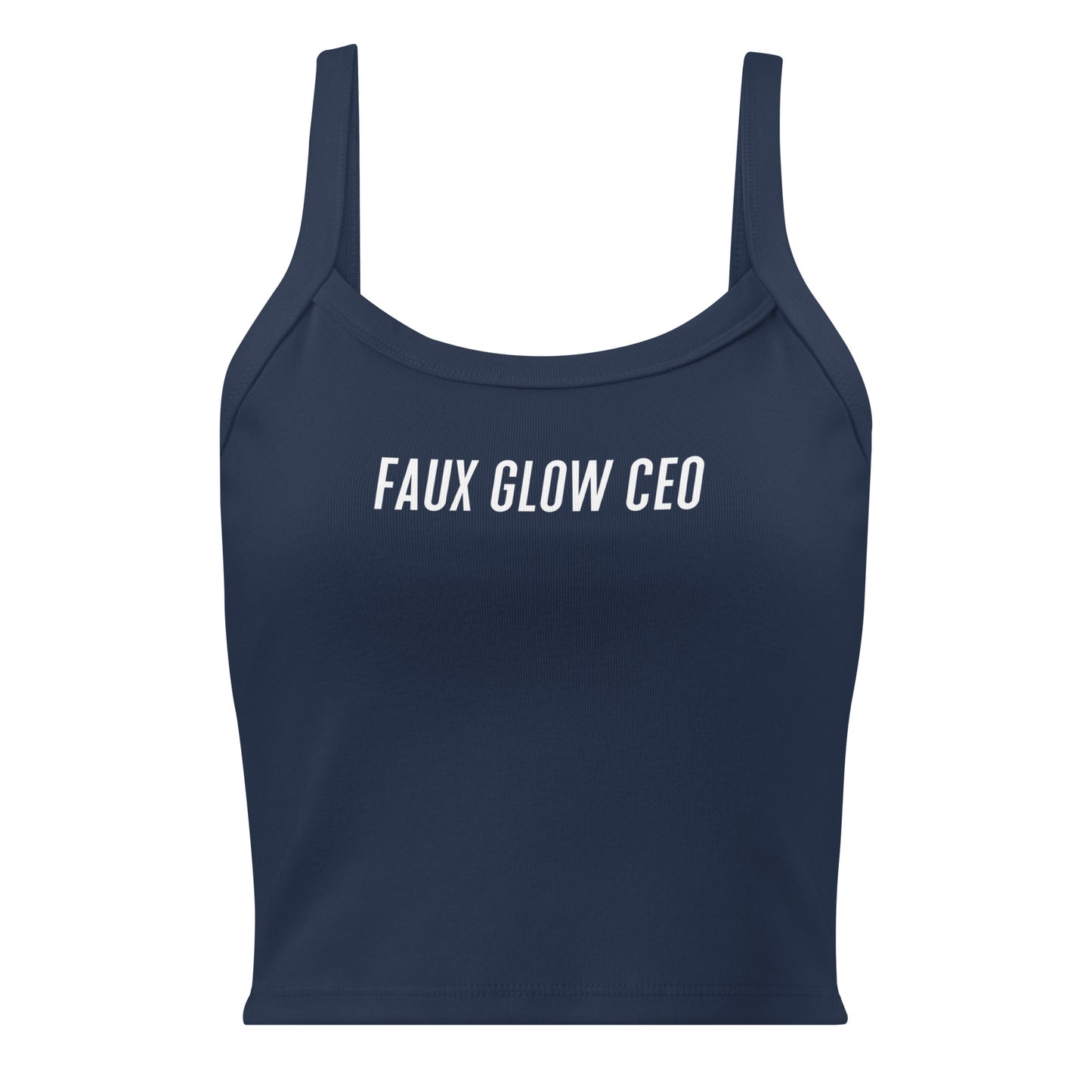 Faux Glow CEO Micro-rib Tank Top
