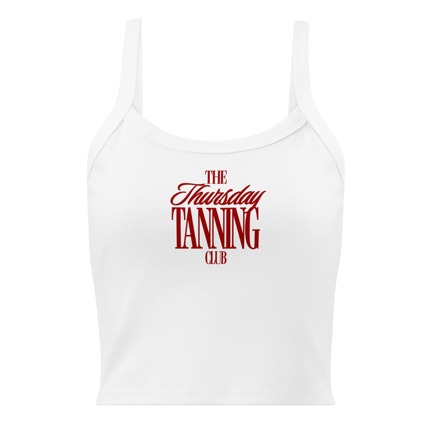 The Thursday Tanning Club micro-rib tank top
