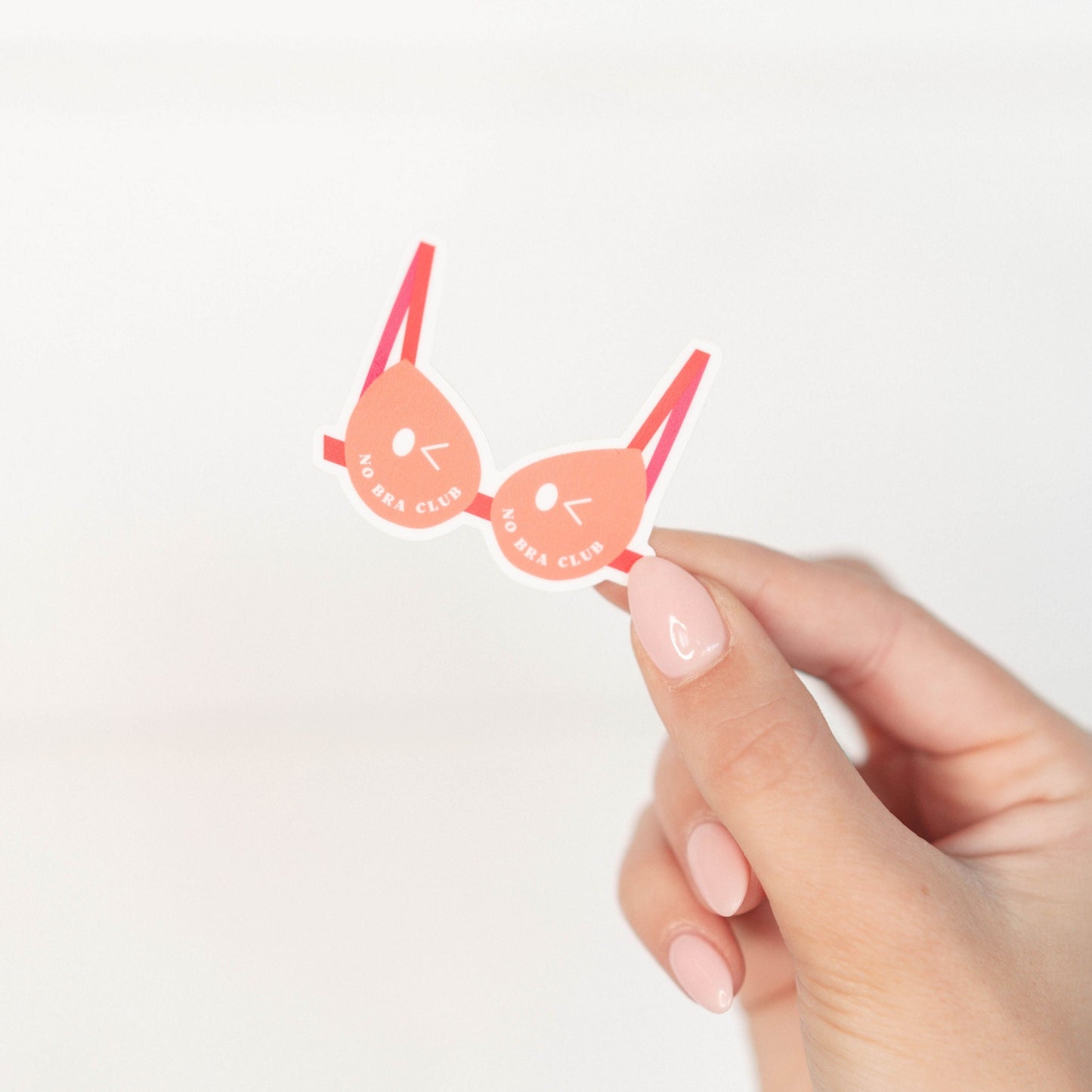 No Bra Club Vinyl Sticker