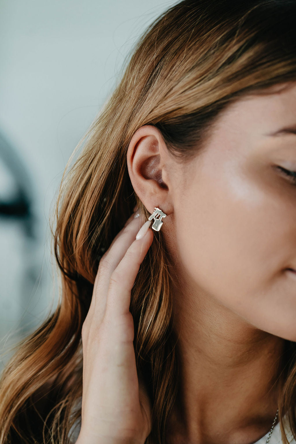 Spray Tan Gun Earrings
