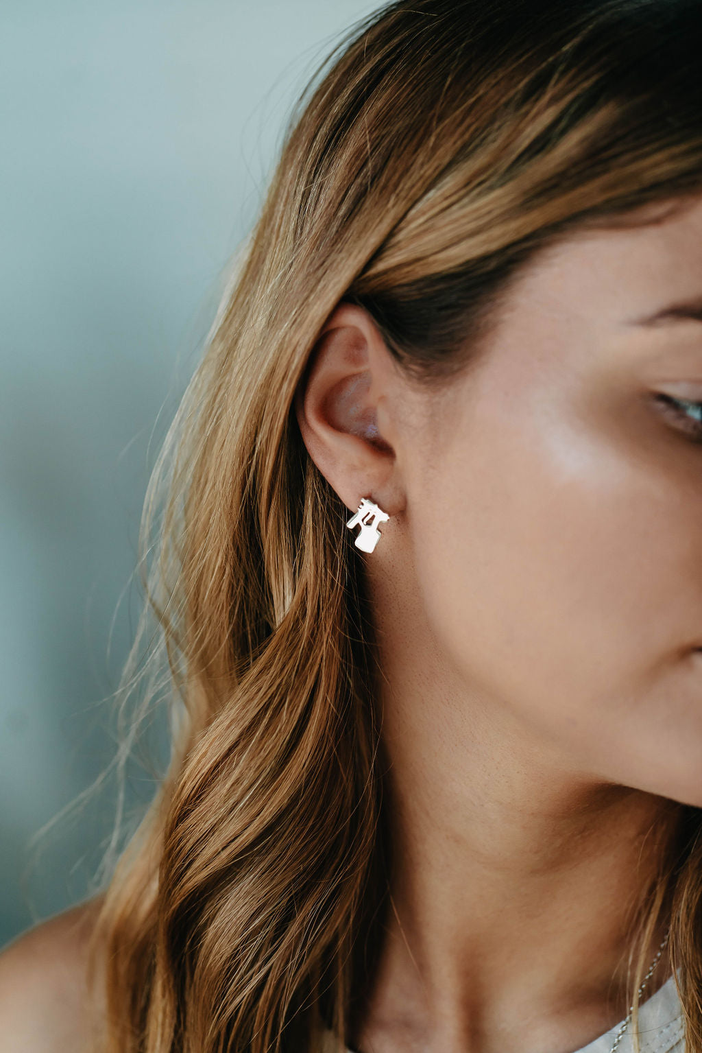 Spray Tan Gun Earrings