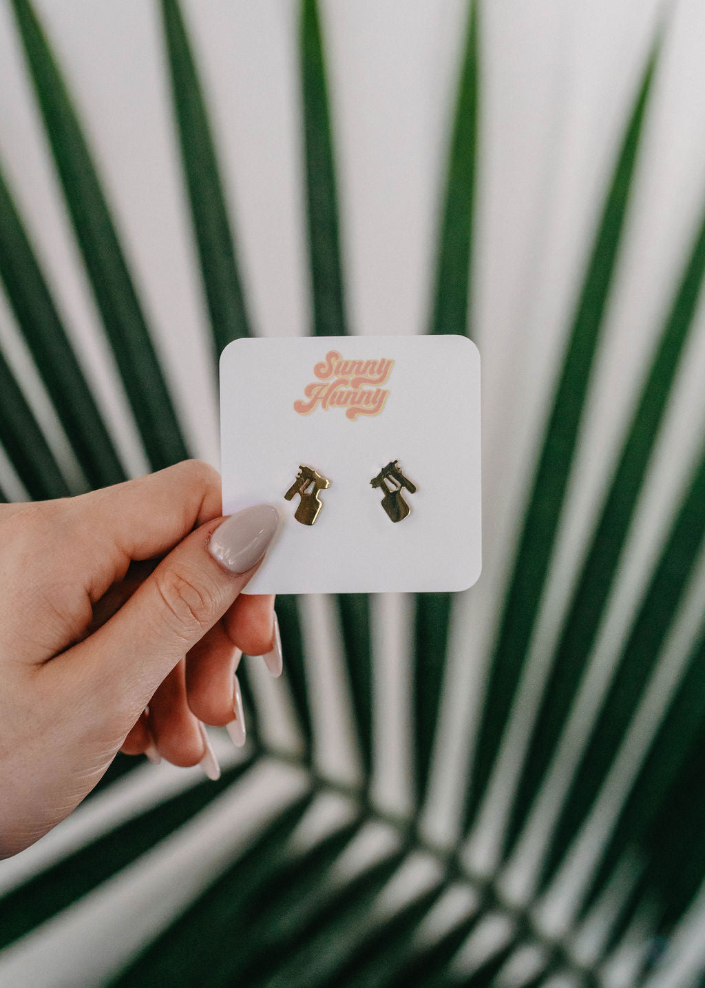 Spray Tan Gun Earrings