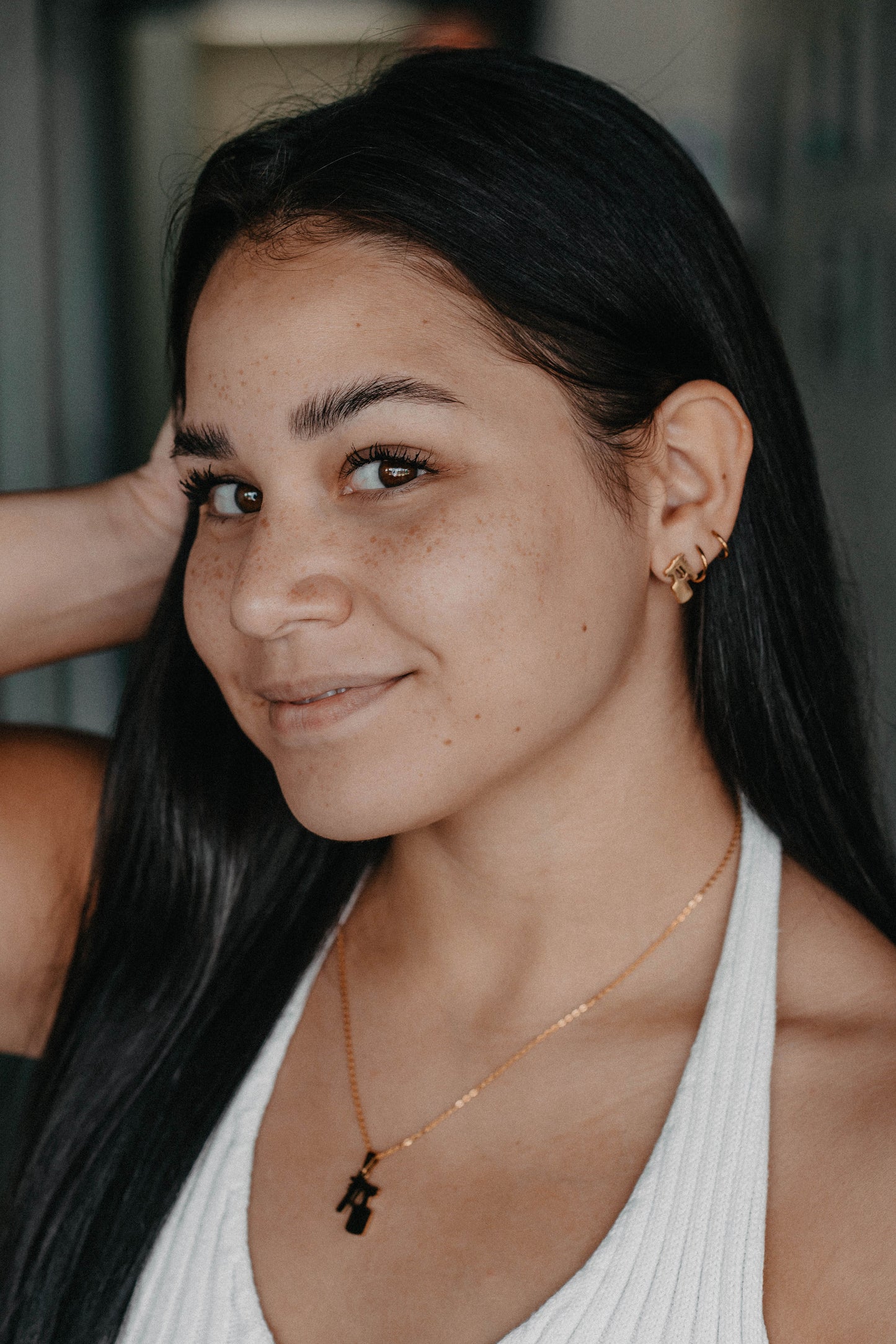 Spray Tan Gun Earrings