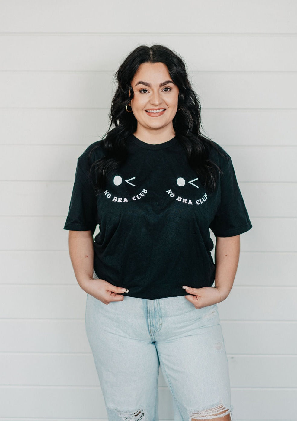 No bra club top t shirts