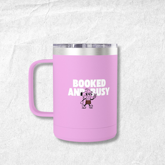 Insulated Coffee Mug 15oz | Booked and Busy