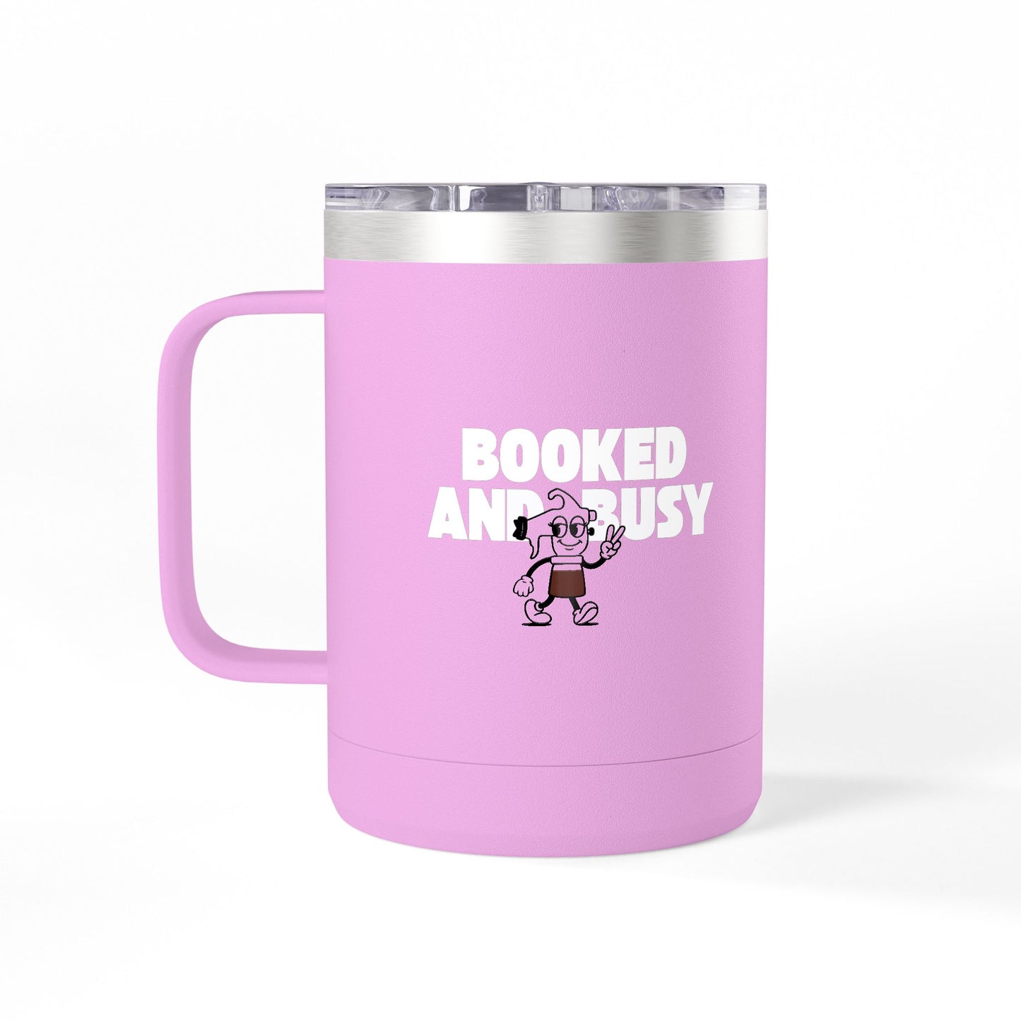 Insulated Coffee Mug 15oz | Booked and Busy