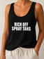 Rich Off Spray Tans Tank | ALT SUN X SUNNY HUNNY