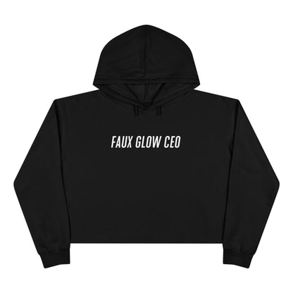 Faux Glow CEO Cropped Hoodie