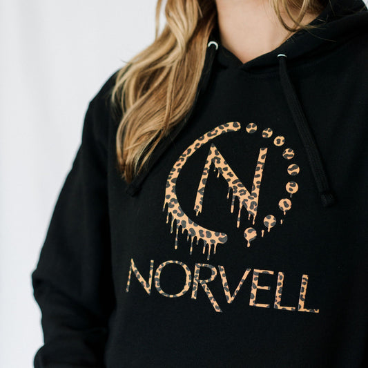 NORVELL Leopard Drip Hoodie