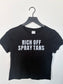 Rich Off Spray Tans Baby Tee | ALT SUN X SUNNY HUNNY