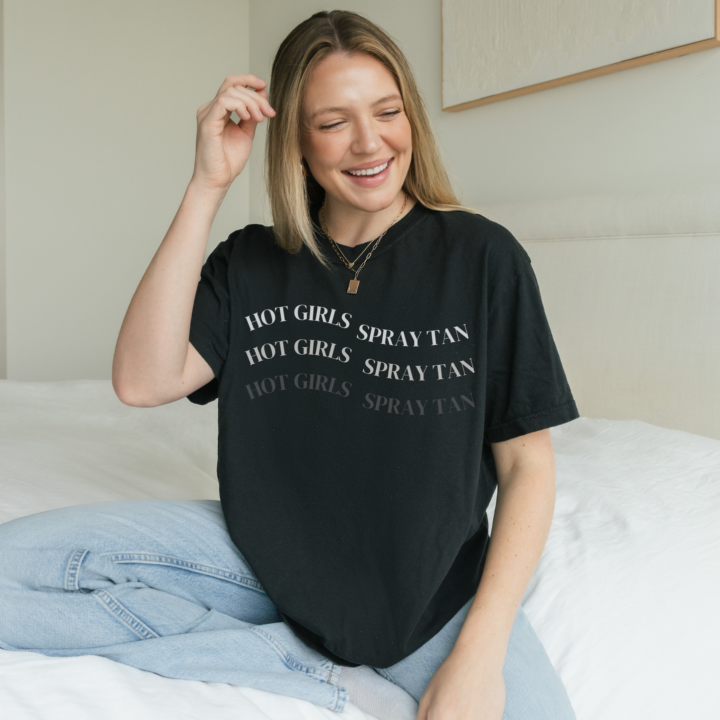 Hot Girls Spray Tan Graphic Tee