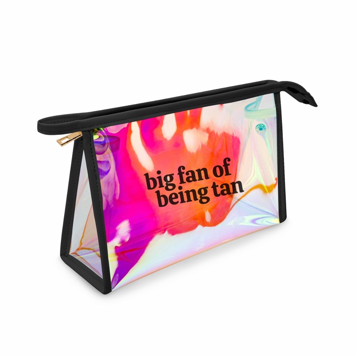 Holographic Makeup Bag | Big Fan of Being Tan