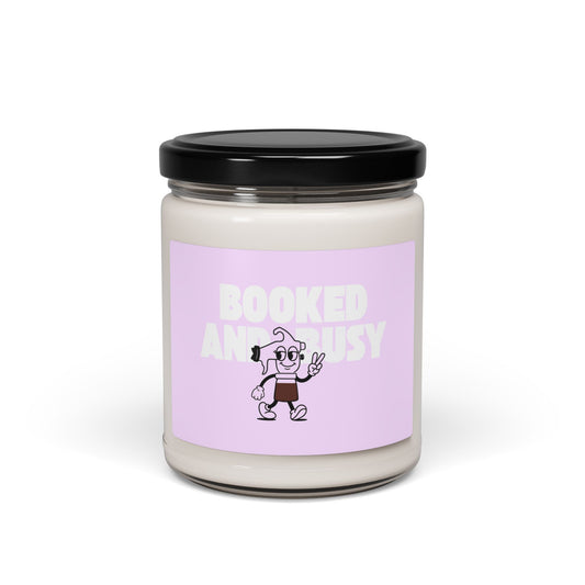 Booked and Busy Scented Soy Candle, 9oz