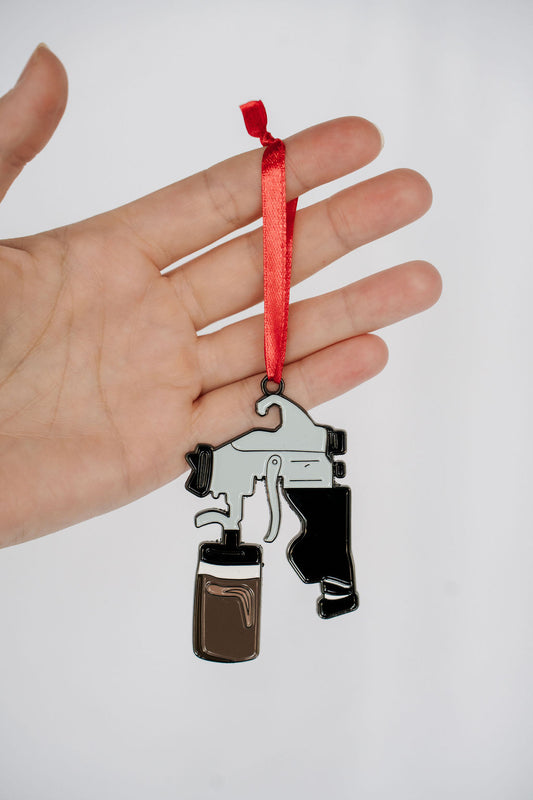 Spray Tan Gun Christmas Ornament