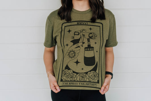 Spray Tan Tarot Graphic Tee