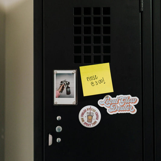 Fueled By Iced Coffee & Spray Tans Button Magnet