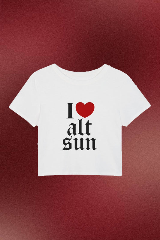 I ♥ ALT SUN Baby Tee | ALT SUN x Sunny Hunny