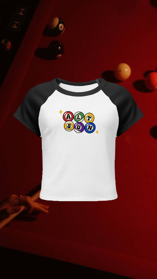 Alt Sun Pool Ball Raglan Tee | ALT SUN X SUNNY HUNNY