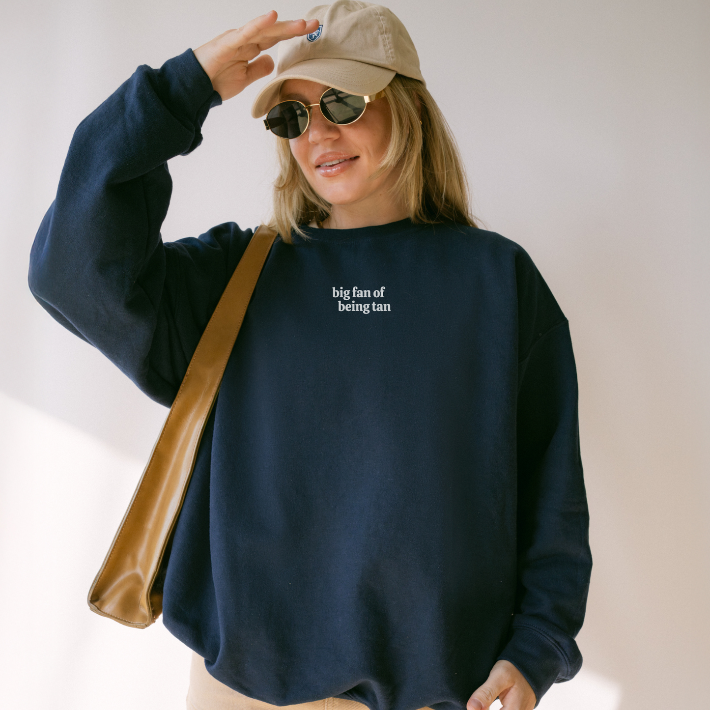Crewneck Sweatshirt | Big Fan of Being Tan