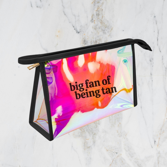 Holographic Makeup Bag | Big Fan of Being Tan