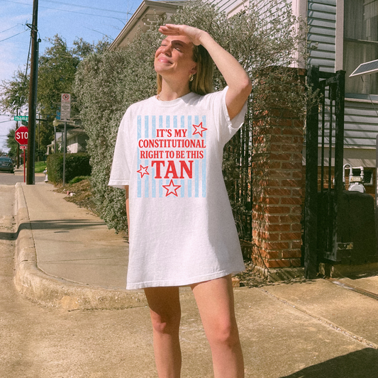 Constitutional Right To Be Tan Graphic Tee