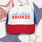 Red, White & Bronze Foam Trucker Hat