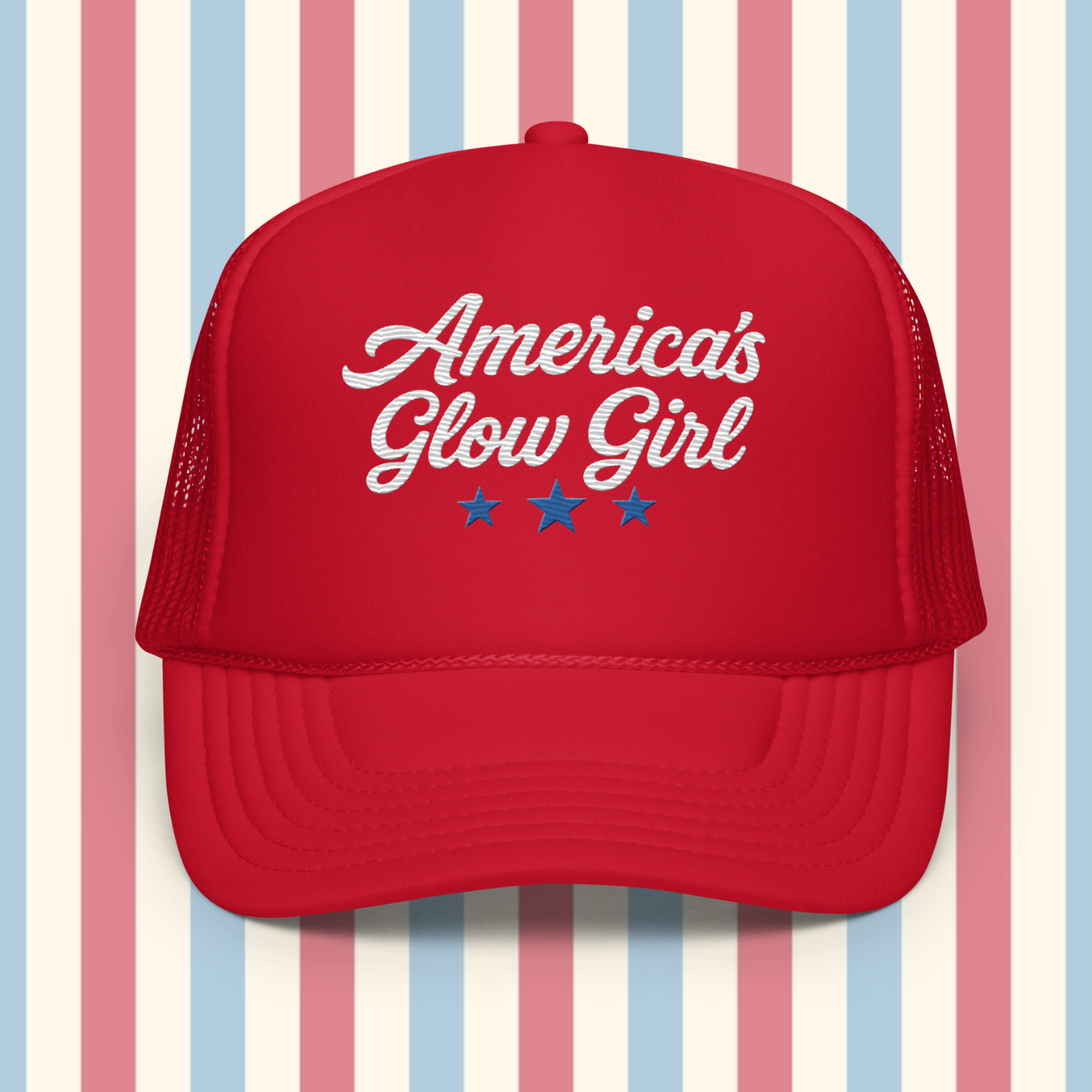 America's Glow Girl Foam Trucker Hat