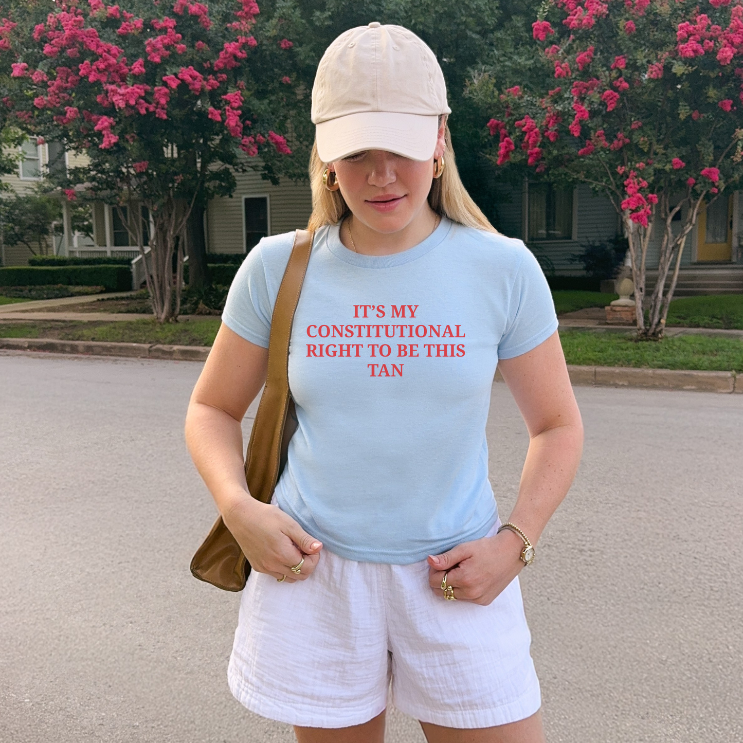 Constitutional Right To Be Tan Baby Tee