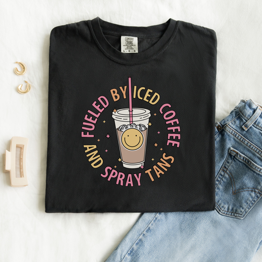 Graphic Tee | Fueled By Iced Coffee And Spray Tans