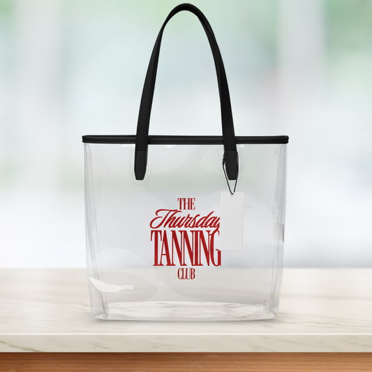 The Thursday Tanning Club Clear Tote