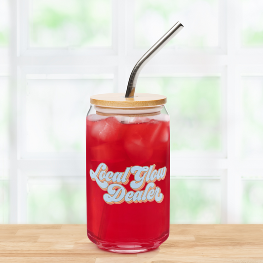 Can Shaped Glass Cup | Local Glow Dealer