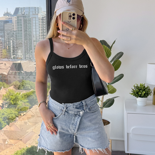Glow Before Bros micro-rib tank top
