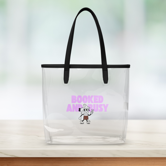 Booked and Busy Clear Tote