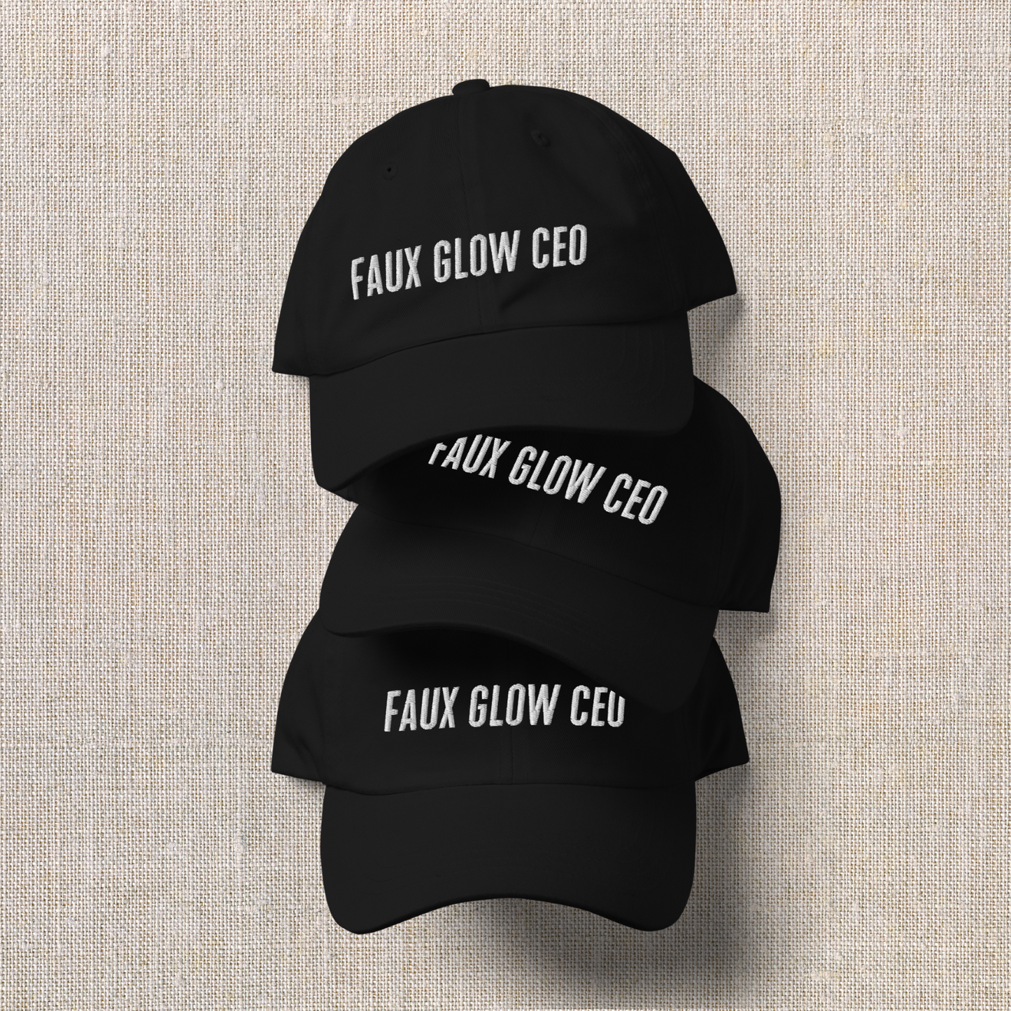 Embroidered Baseball Cap | Faux Glow CEO