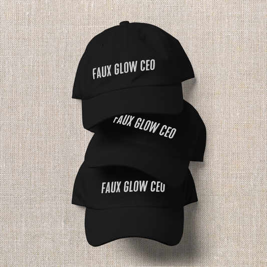Embroidered Baseball Cap | Faux Glow CEO