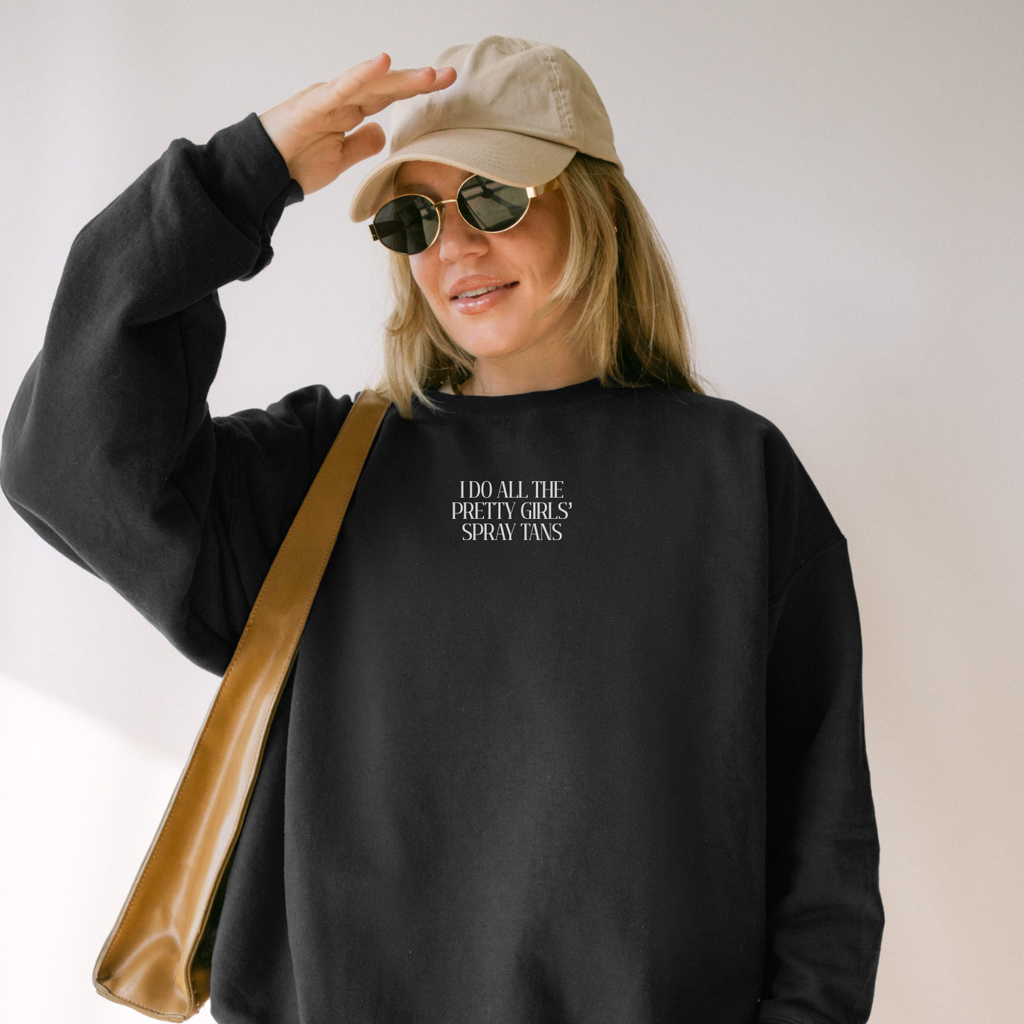 Embroidered Crew | I Do All The Pretty Girls' Spray Tans
