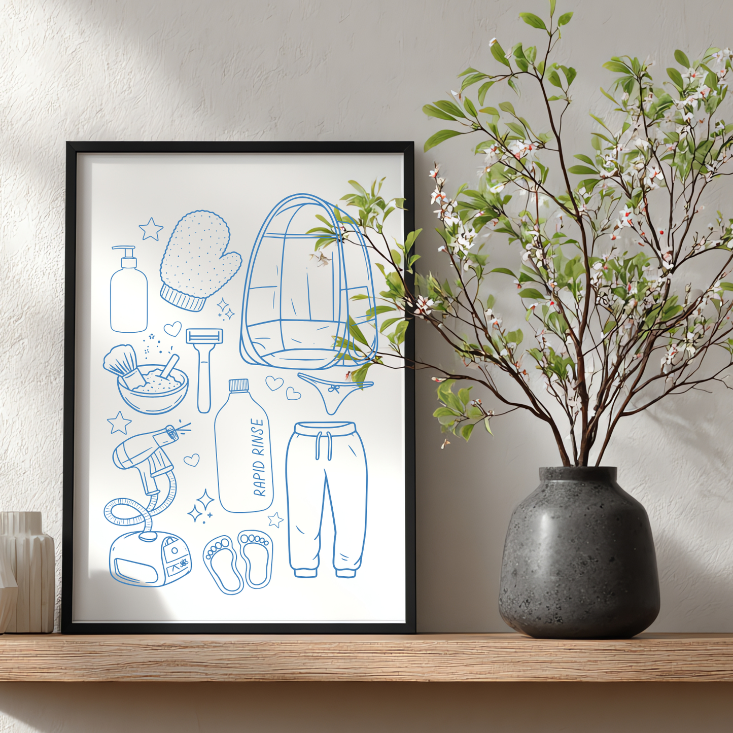 Framed Print | Spray Tan Starter Pack