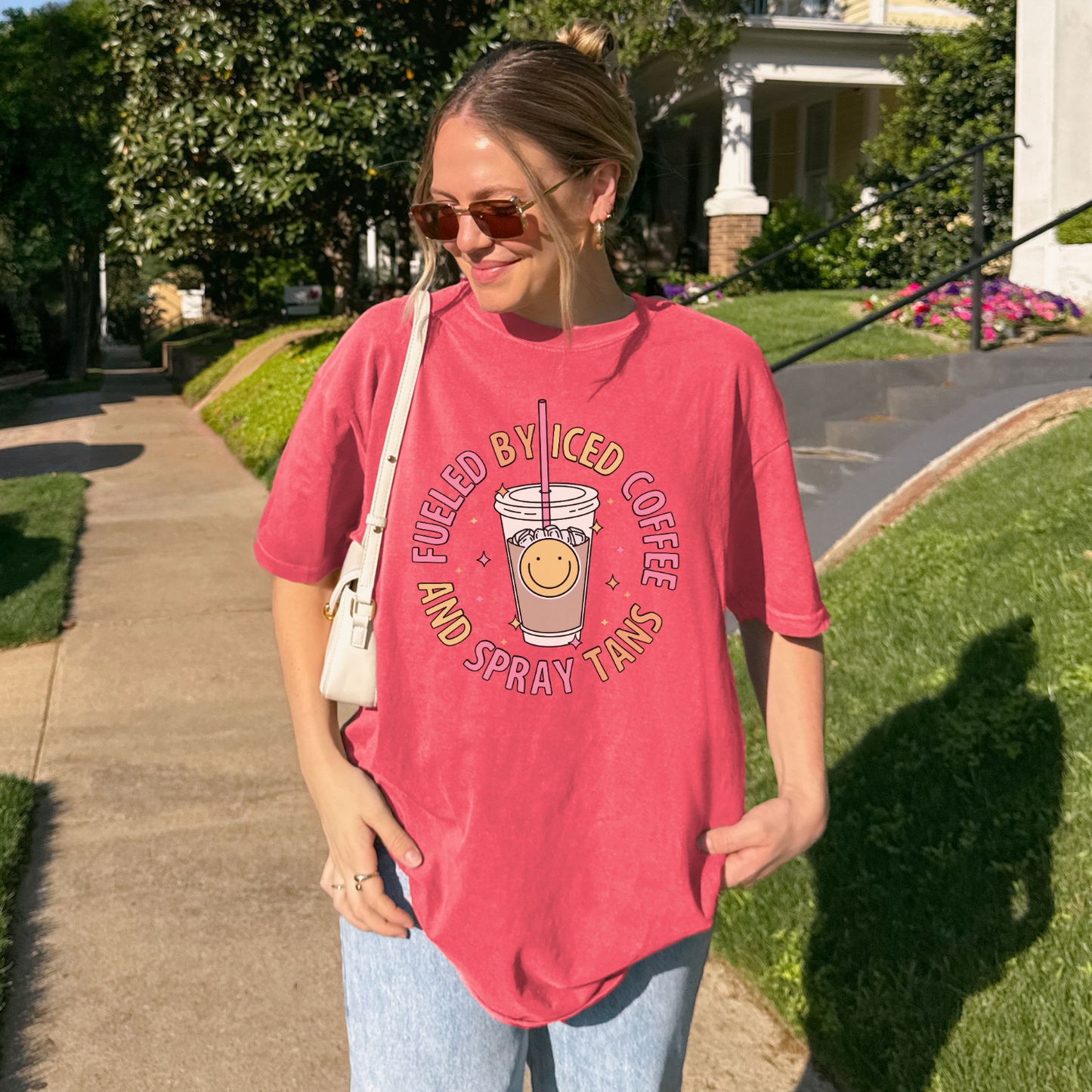 Graphic Tee | Fueled By Iced Coffee And Spray Tans
