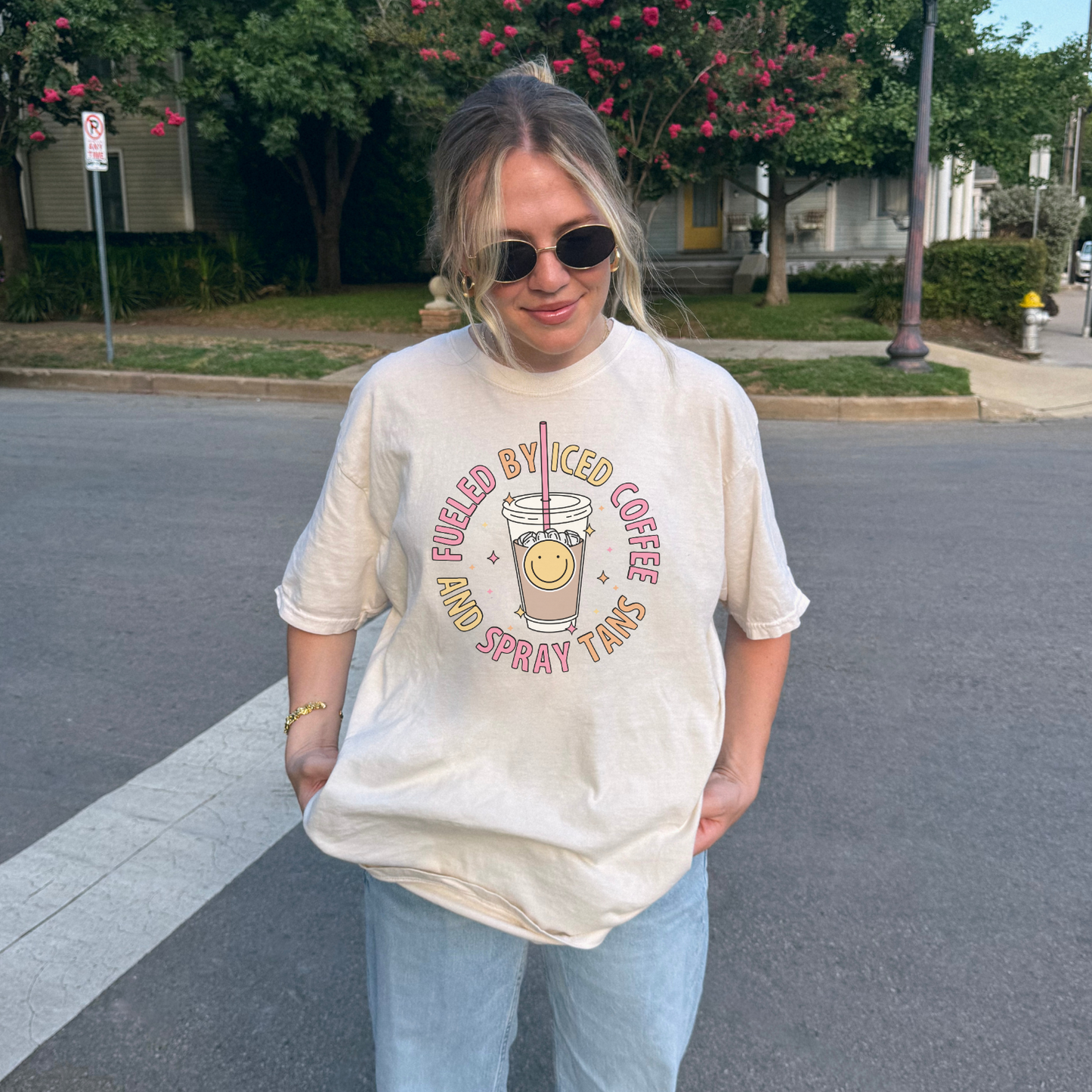 Graphic Tee | Fueled By Iced Coffee And Spray Tans